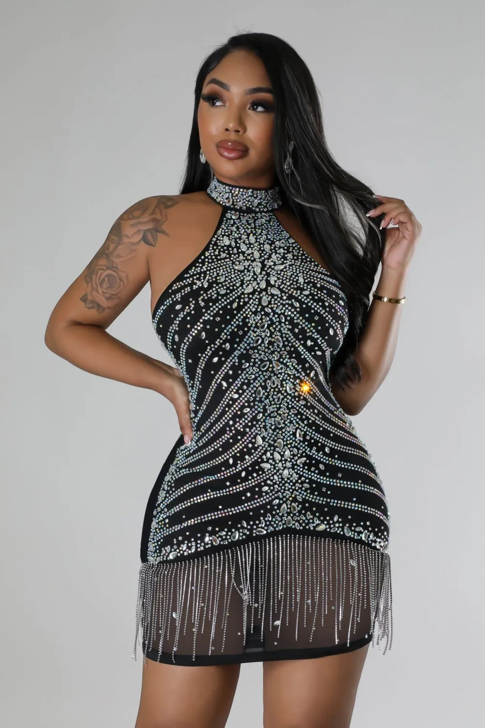 Sexy Evening Dress with Buttocks