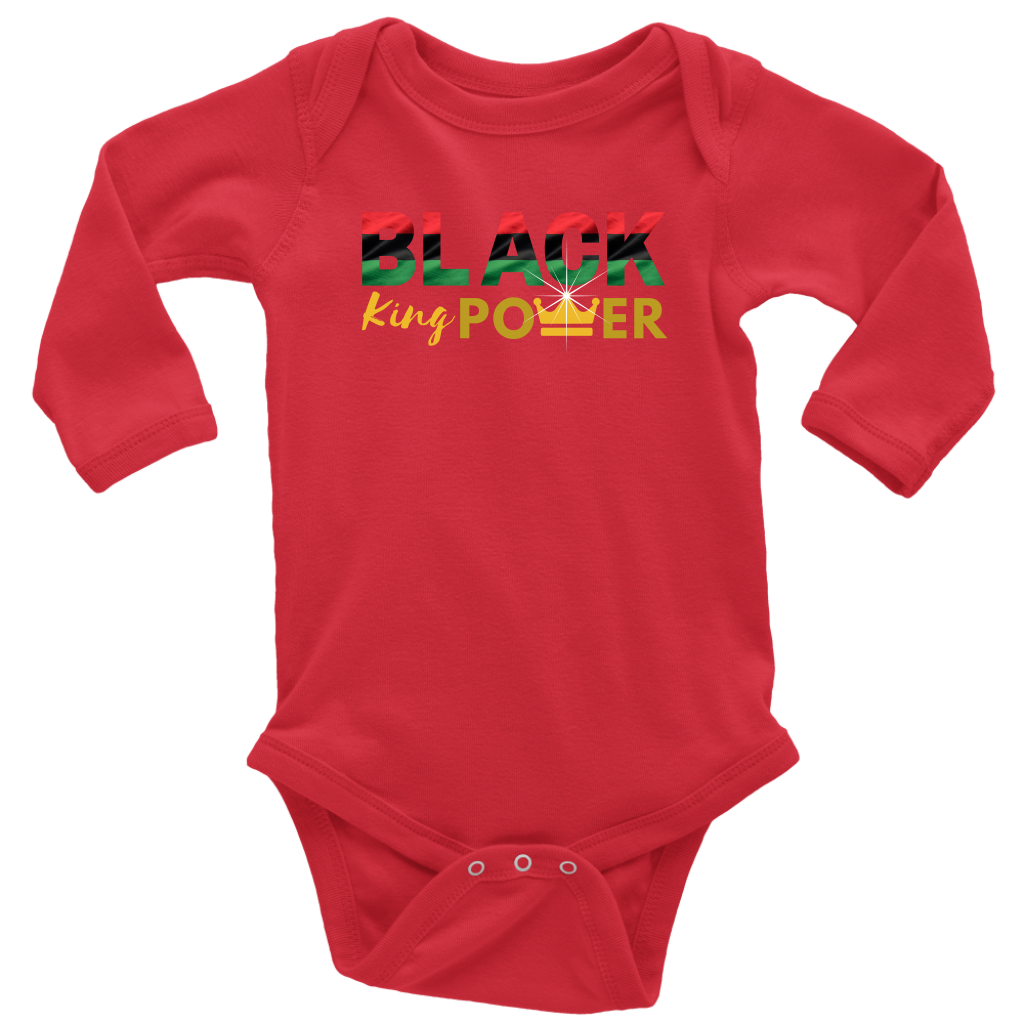 Black King Power Baby Bodysuit - MONLANE