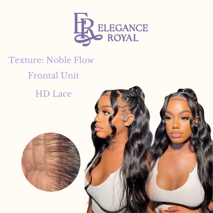 Black Frontal Unit-Loose Wave Noble Flow