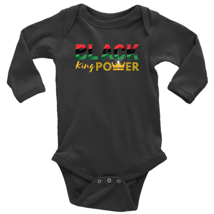 Black King Power Baby Bodysuit - MONLANE