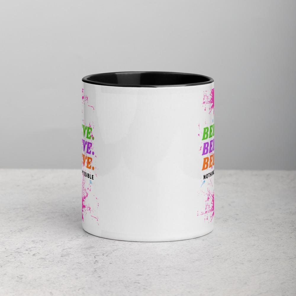 Believe Mug with Color Inside