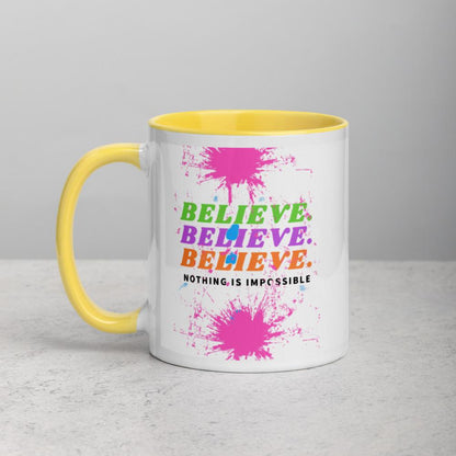 Believe Mug with Color Inside