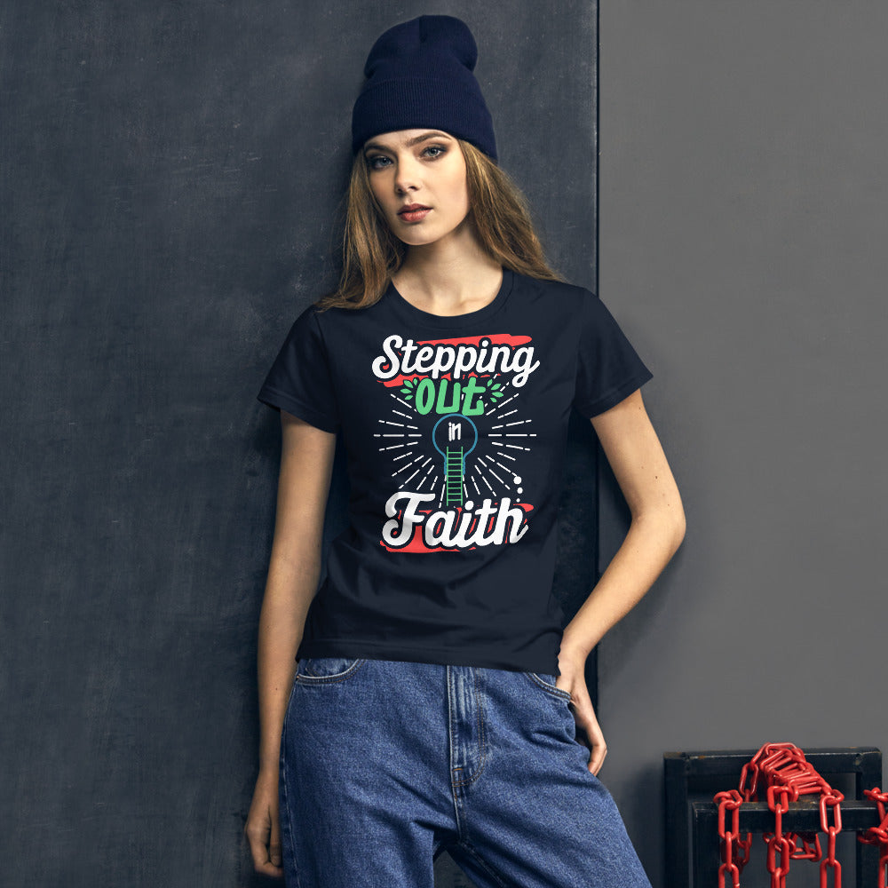 Stepping Out in Faith Women's short sleeve t-shirt