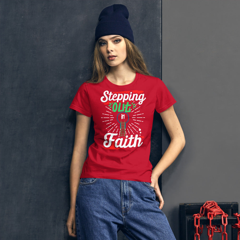 Stepping Out in Faith Women's short sleeve t-shirt